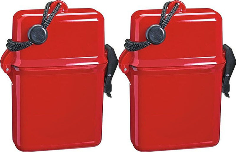 2x Strandbox Beachbox Box Rot Strandsafe Badesafe Schwimmbox Behaelter Beachsafe