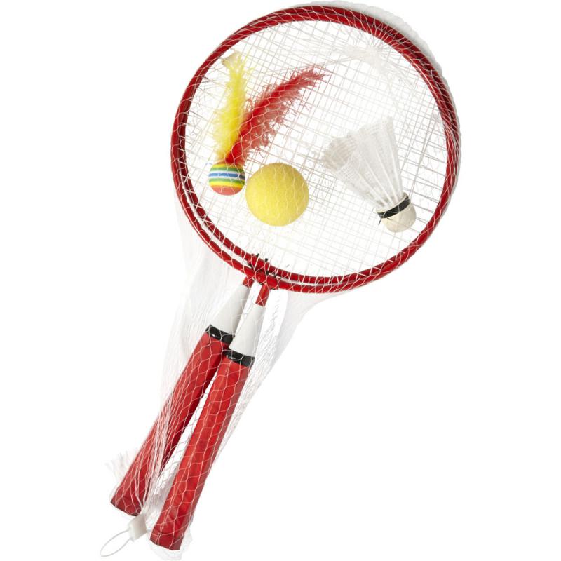 Kinder Badmintonset Federballset inkl. 2 Schläger 2 Bälle 1 Federball Outdoor